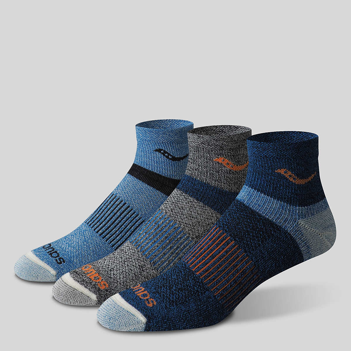 INFERNO MERINO WOOL BLEND QUARTER 3-PACK SOCK